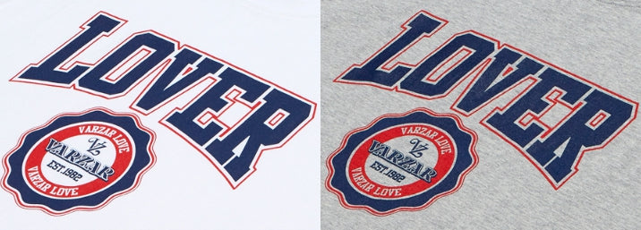 VARZAR(バザール) Lover College Logo T-Shirts (2color)