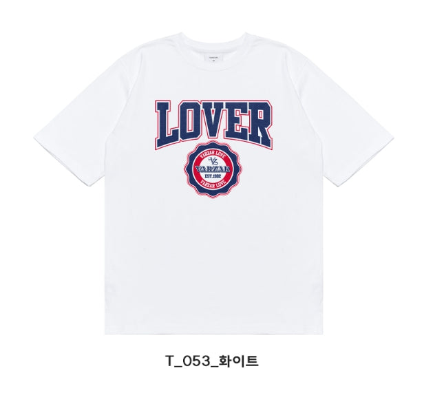 VARZAR(バザール) Lover College Logo T-Shirts (2color)