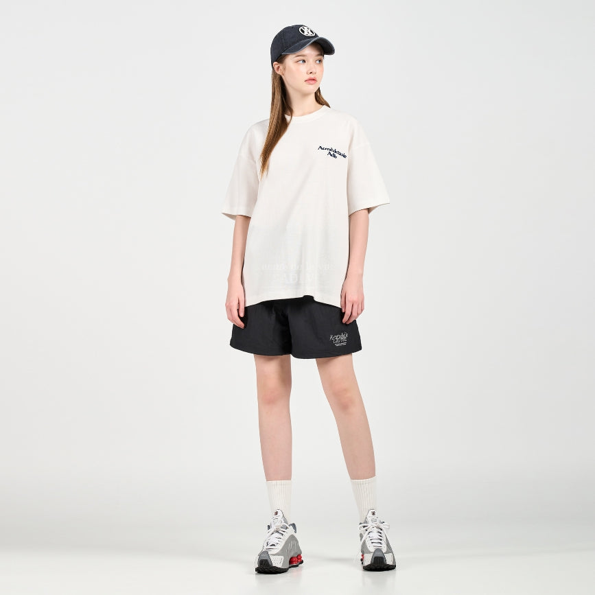 アクメドラビ(acme' de la vie) ROUNDING LOGO WAFFLE SHORT SLEEVE T-SHIRT WHITE
