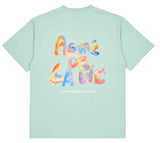 アクメドラビ(acme' de la vie) GRADATION CRAYON LOGO SHORT SLEEVE T-SHIRT MINT