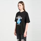アクメドラビ(acme' de la vie) BLUE TEDDY BEAR SHORT SLEEVE T-SHIRT BLACK
