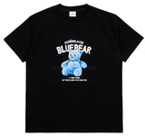アクメドラビ(acme' de la vie) BLUE TEDDY BEAR SHORT SLEEVE T-SHIRT BLACK