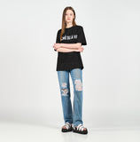 アクメドラビ(acme' de la vie) 3D CHROME LOGO SHORT SLEEVE T-SHIRT BLACK