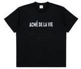 アクメドラビ(acme' de la vie) 3D CHROME LOGO SHORT SLEEVE T-SHIRT BLACK