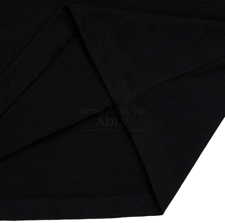 アクメドラビ(acme' de la vie) 3D CHROME LOGO SHORT SLEEVE T-SHIRT BLACK