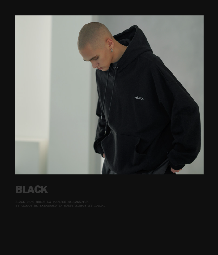 EZKATON (エズカートン) Union Hood Black KMHD6617