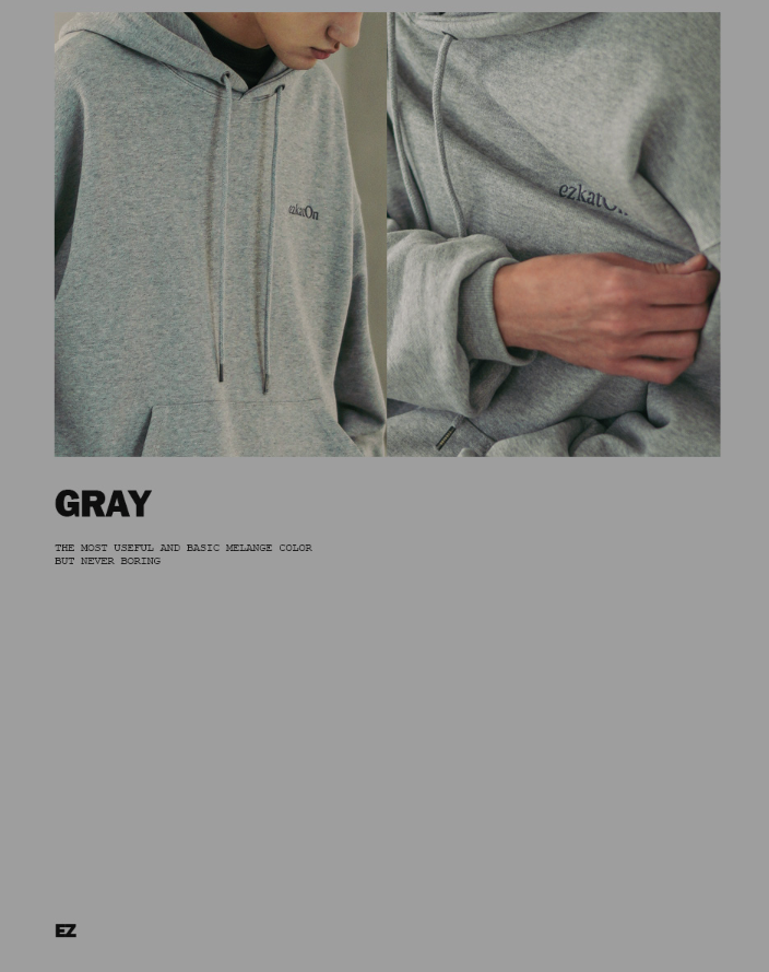 EZKATON (エズカートン) Union Hood Gray KMHD6617