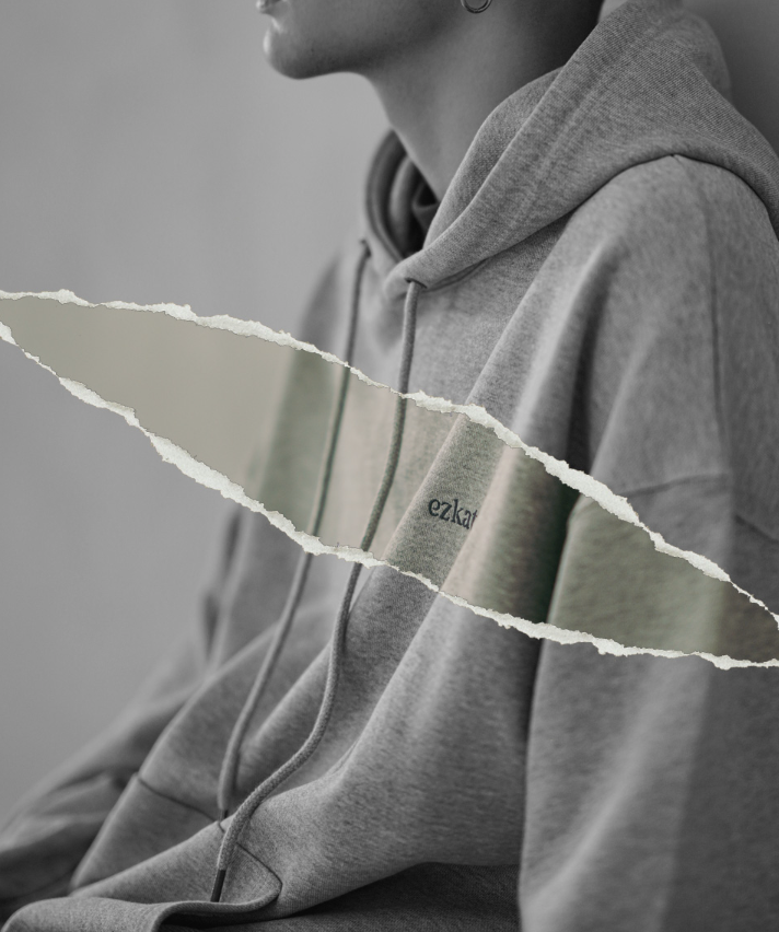 EZKATON (エズカートン) Union Hood Gray KMHD6617
