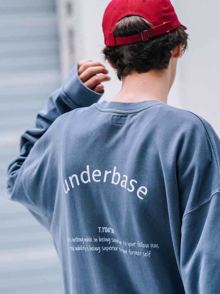 UNDERBASE(アンダーベース) Harry Pigment Washing Sweatshirt 6COLOR OYMT9058