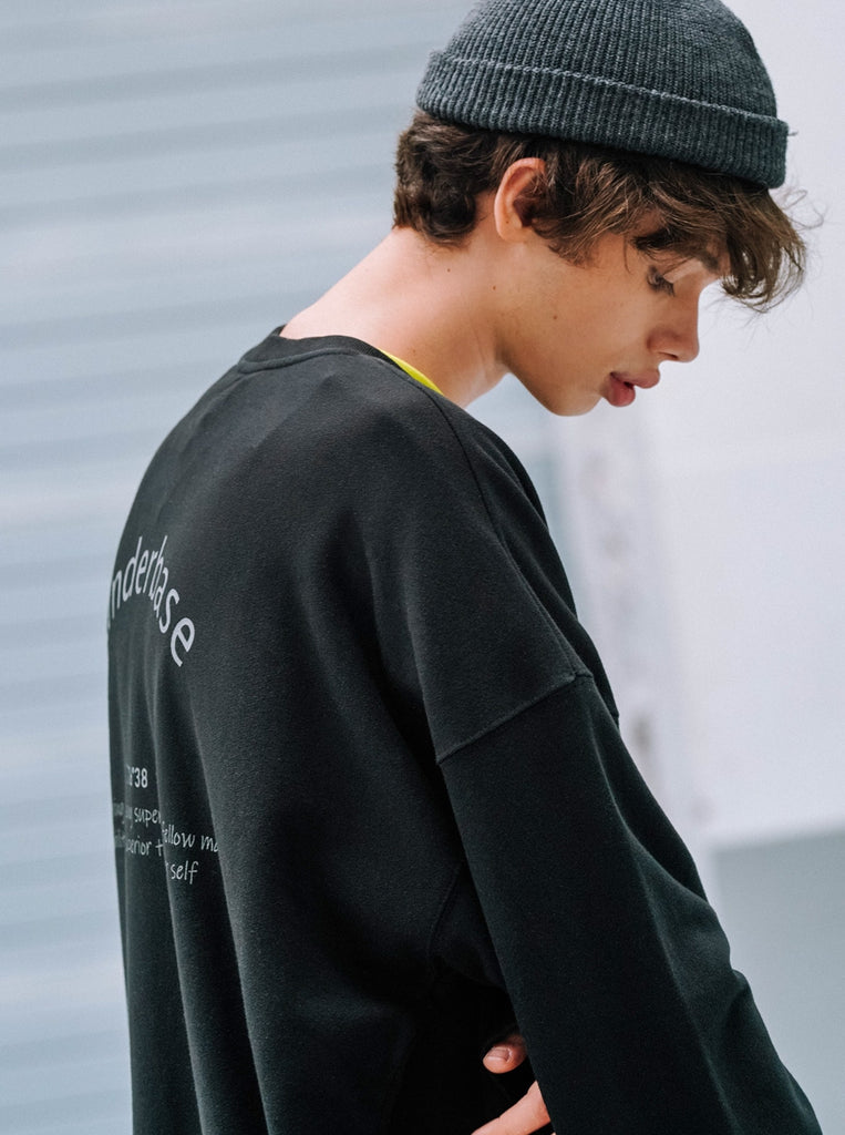 UNDERBASE(アンダーベース) Harry Pigment Washing Sweatshirt 6COLOR OYMT9058