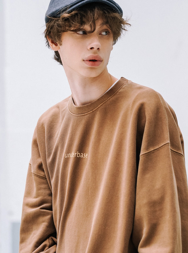 UNDERBASE(アンダーベース) Harry Pigment Washing Sweatshirt 6COLOR OYMT9058