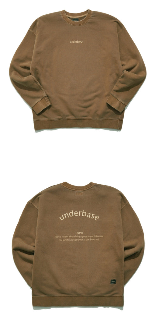 UNDERBASE(アンダーベース) Harry Pigment Washing Sweatshirt 6COLOR OYMT9058