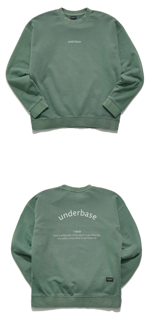 UNDERBASE(アンダーベース) Harry Pigment Washing Sweatshirt 6COLOR OYMT9058