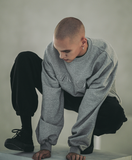 EZKATON (エズカートン) Satin Logo Sweatshirt Gray JJMT6612