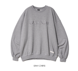 EZKATON (エズカートン) Satin Logo Sweatshirt Gray JJMT6612