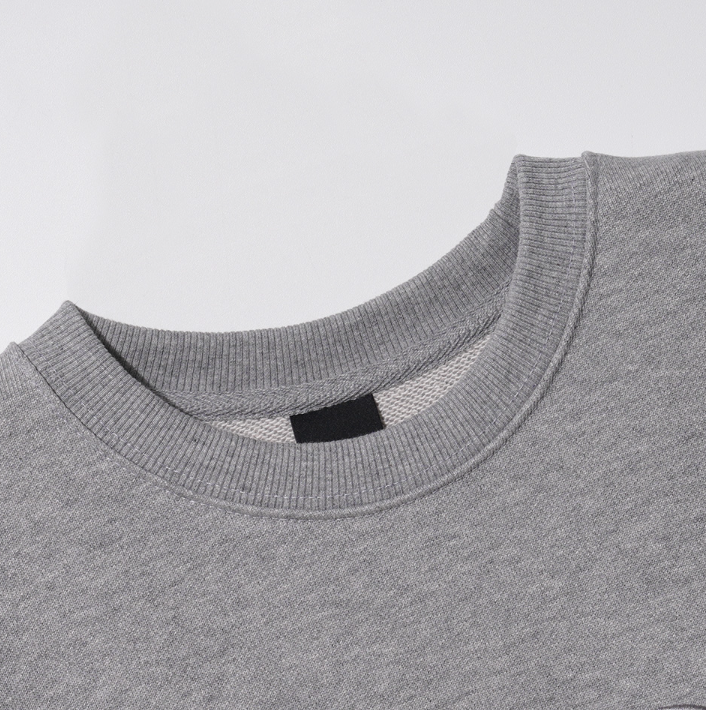 EZKATON (エズカートン) Satin Logo Sweatshirt Gray JJMT6612