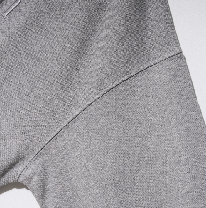 EZKATON (エズカートン) Satin Logo Sweatshirt Gray JJMT6612