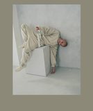 EZKATON (エズカートン) Satin Logo Sweatshirt Gray Beige JJMT6612