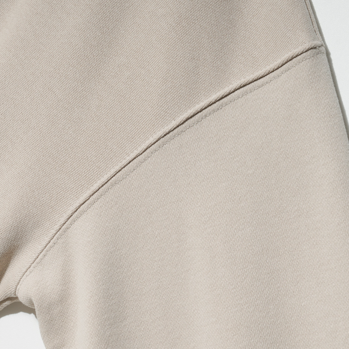 EZKATON (エズカートン) Satin Logo Sweatshirt Gray Beige JJMT6612