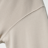 EZKATON (エズカートン) Satin Logo Sweatshirt Gray Beige JJMT6612