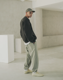 EZKATON (エズカートン) Satin Logo Sweatshirt Deep Gray JJMT6612