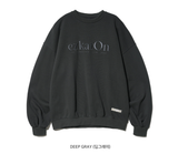 EZKATON (エズカートン) Satin Logo Sweatshirt Deep Gray JJMT6612