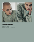 EZKATON (エズカートン) Satin Logo Sweatshirt Smoke Green JJMT6612