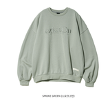 EZKATON (エズカートン) Satin Logo Sweatshirt Smoke Green JJMT6612