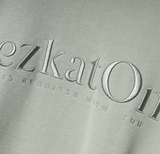 EZKATON (エズカートン) Satin Logo Sweatshirt Smoke Green JJMT6612