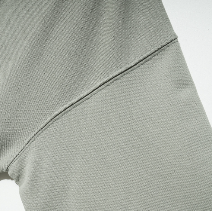 EZKATON (エズカートン) Satin Logo Sweatshirt Smoke Green JJMT6612