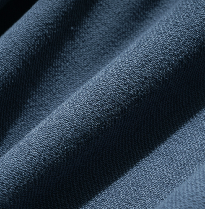 EZKATON (エズカートン) Satin Logo Sweatshirt Blue Gray JJMT6612