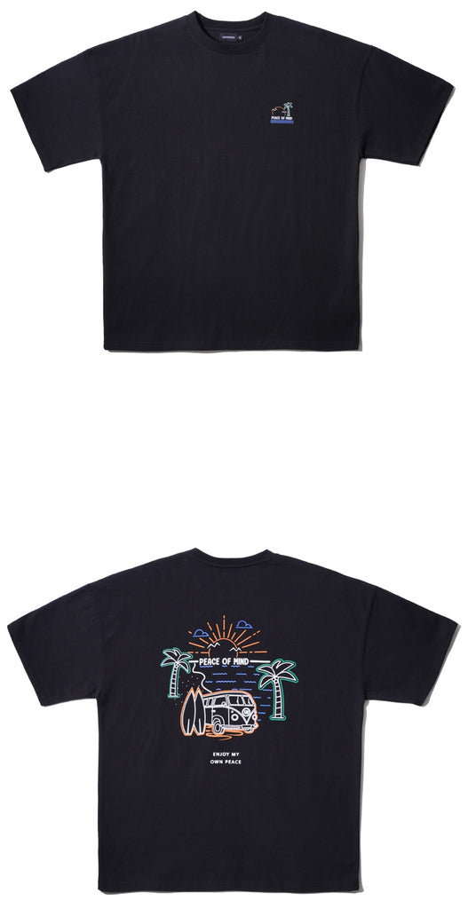 UNDERBASE(アンダーベース) Travel Short-sleeve Black OYST9075