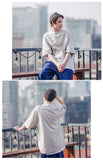 UNDERBASE(アンダーベース) Single overfit short-sleeve light gray ISST9052