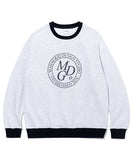 mahagrid (マハグリッド)    MGD SERIF LOGO SWEATSHIRT LIGHT GREY(MG2CFMM444A)