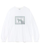 mahagrid (マハグリッド)    SHEEPDOG STAMP LS TEE WHITE(MG2CFMT569A)