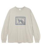 mahagrid (マハグリッド)    SHEEPDOG STAMP LS TEE BEIGE(MG2CFMT569A)