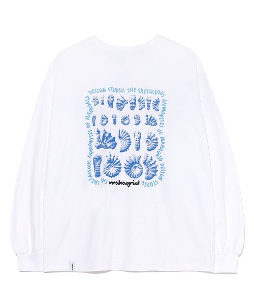 mahagrid (マハグリッド)    AMMONITE LS TEE WHITE(MG2CFMT564A)