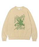 mahagrid (マハグリッド)    FLOWER PRINT SWEATSHIRT BEIGE(MG2CFMM445A)