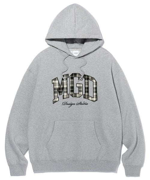 mahagrid (マハグリッド)    CHECK MGD COLLEGE HOODIE GREY(MG2CFMM417A)