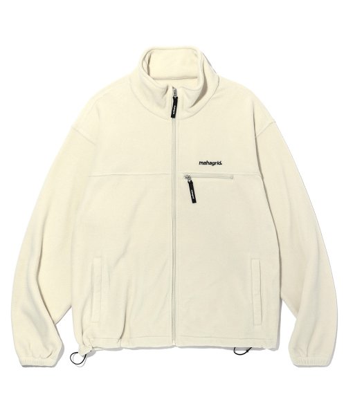 mahagrid (マハグリッド)     MICRO FLEECE JACKET IVORY(MG2CFMB960A)