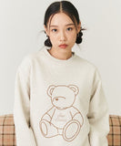 AQO_studiospace(アコスタジオスペース)      PUPPY BEAR SWEATSHIRTS OATMEAL