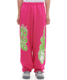ARCHIVE BOLD (アーカイブボールド) BURNING SWEAT PANTS (CHERRY PINK)