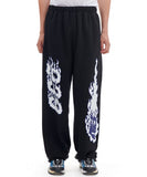 ARCHIVE BOLD (アーカイブボールド) BURNING SWEAT PANTS (BLACK)