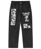 mahagrid (マハグリッド)     JURASSIC PARK DENIM PANT BLACK(MG2CFMD131D)