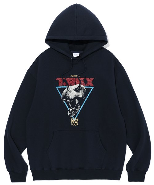 mahagrid (マハグリッド)     T-REX 1993 TOUR HOODIE NAVY(MG2CFMM401D)