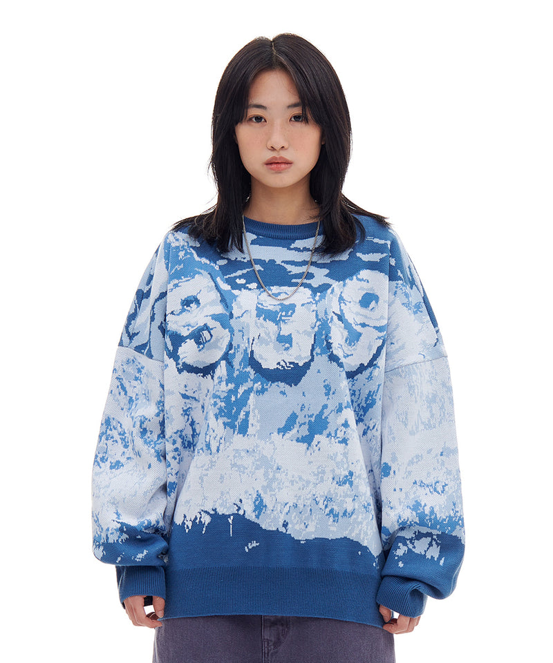 ARCHIVE BOLD (アーカイブボールド) 939 MOUNTAIN KNIT (SKY BLUE)