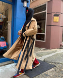 トレンディウビ(Trendywoobi) brown 3rope strap trenchcoat