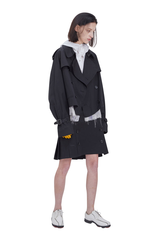 レイブレス(LABELESS)  BLACK PUREZA TRENCH JACKET