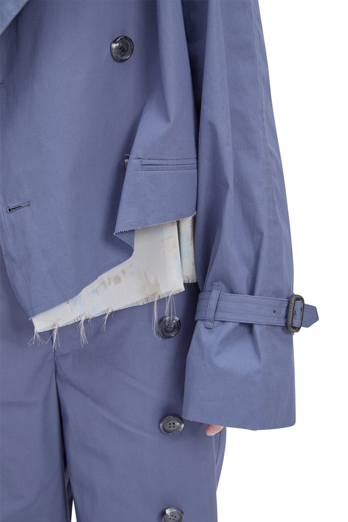 レイブレス(LABELESS) LIGHT BLUE PUREZA TRENCH JACKET
