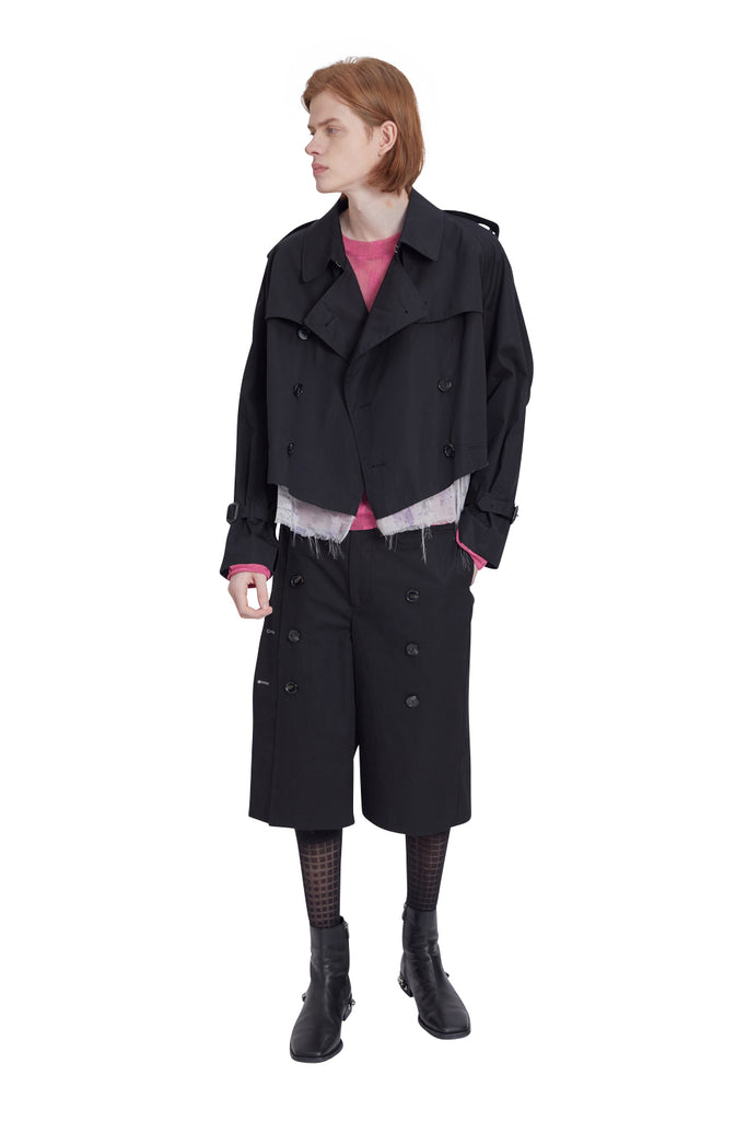 レイブレス(LABELESS)  BLACK PUREZA TRENCH JACKET